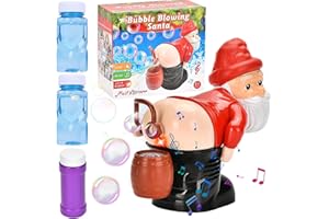 Funny Santa Bubble Blowing Machin, Bubble Blowing Santa, Farting Santa Bubble Machine, Bubble Blower Machine with Light and M
