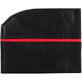 ROGUE WALLET Tailored Genuine Leather Wallets โ RFID Blocking, Durable & Stylish Front-Pocket Comfort - Holds 6โ8 Credit Cards, ID Window, Extra Storage Pockets & More (Redline)