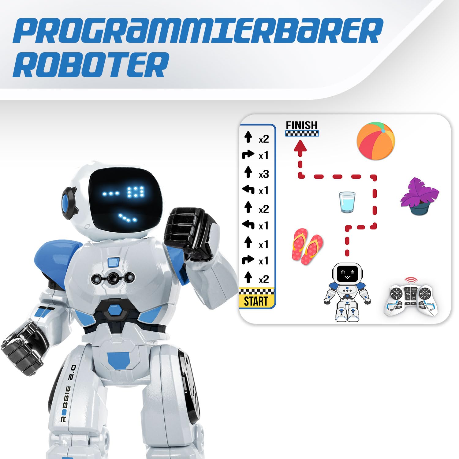 spielzeug ab 5 jahre Mua Xtrem Bots - Robbie | Roboter Kinder Ab 6 Jahre | Roboter Spielzeug