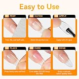 Makartt Short Almond Nail Tips 510pcs 15 Sizes Full Cover False Nails view 7