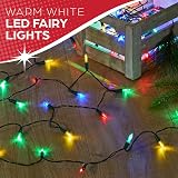 The Christmas Workshop 75280 200 Multicoloured LED Fairy Lights 22.9m view 8