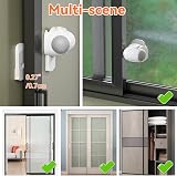 SAFELON 2 Pieces Baby Safety Sliding Window Lock Grey, No Drill Install view 6
