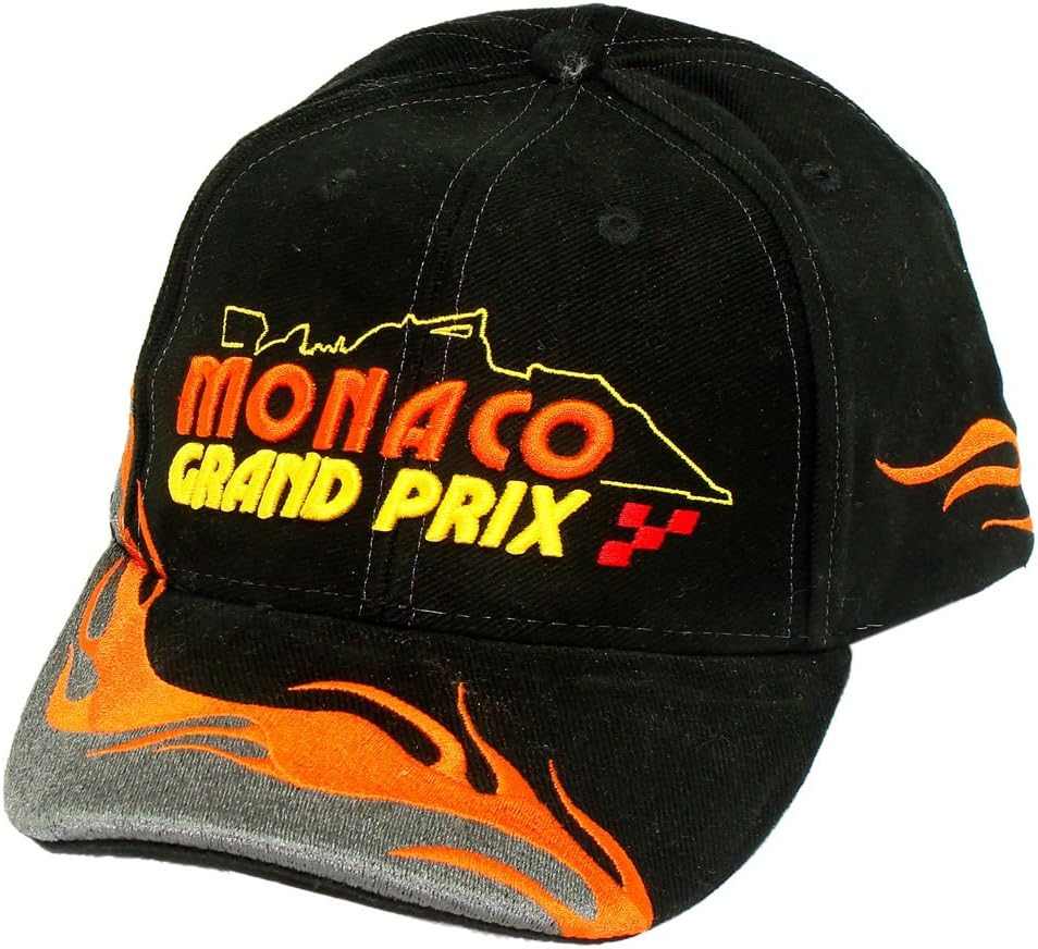 Souvenirs of France - Monaco Grand Prix Flame Cap - Adjustable size - Color : Black