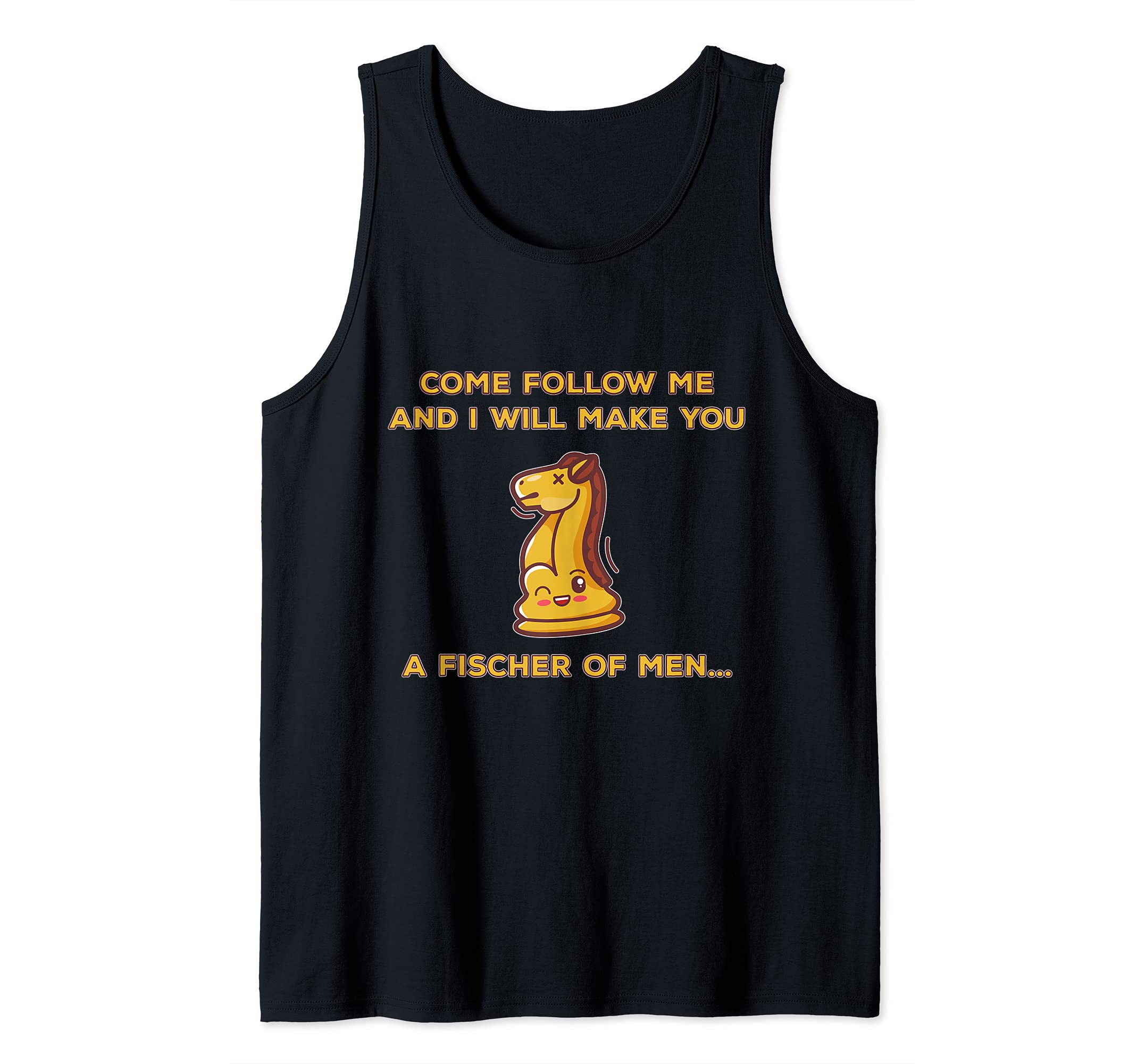 Kawaii cute chess pieces design for chess players Quote Pun Tank Top