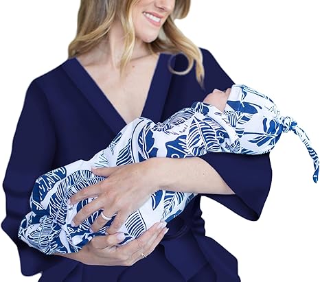 mommy and me delivery robe and swaddle