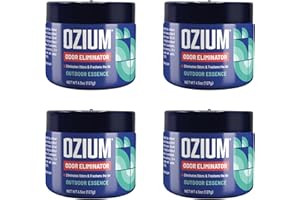 Ozium 4.5 Oz. 4 Pack Odor Eliminating Gel for Homes, Cars, Offices and More, Outdoor Essence, 4 Pack
