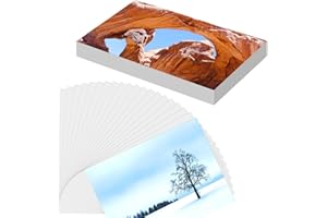 LOKUNN 50 Sheets Photo Paper, 5 x 7 Inch Premium Photo Paper for Printer Picture, High Glossy Paper for Printer, Instant Dry Picture Paper Suitable for Flyers, Calendars and Brochures