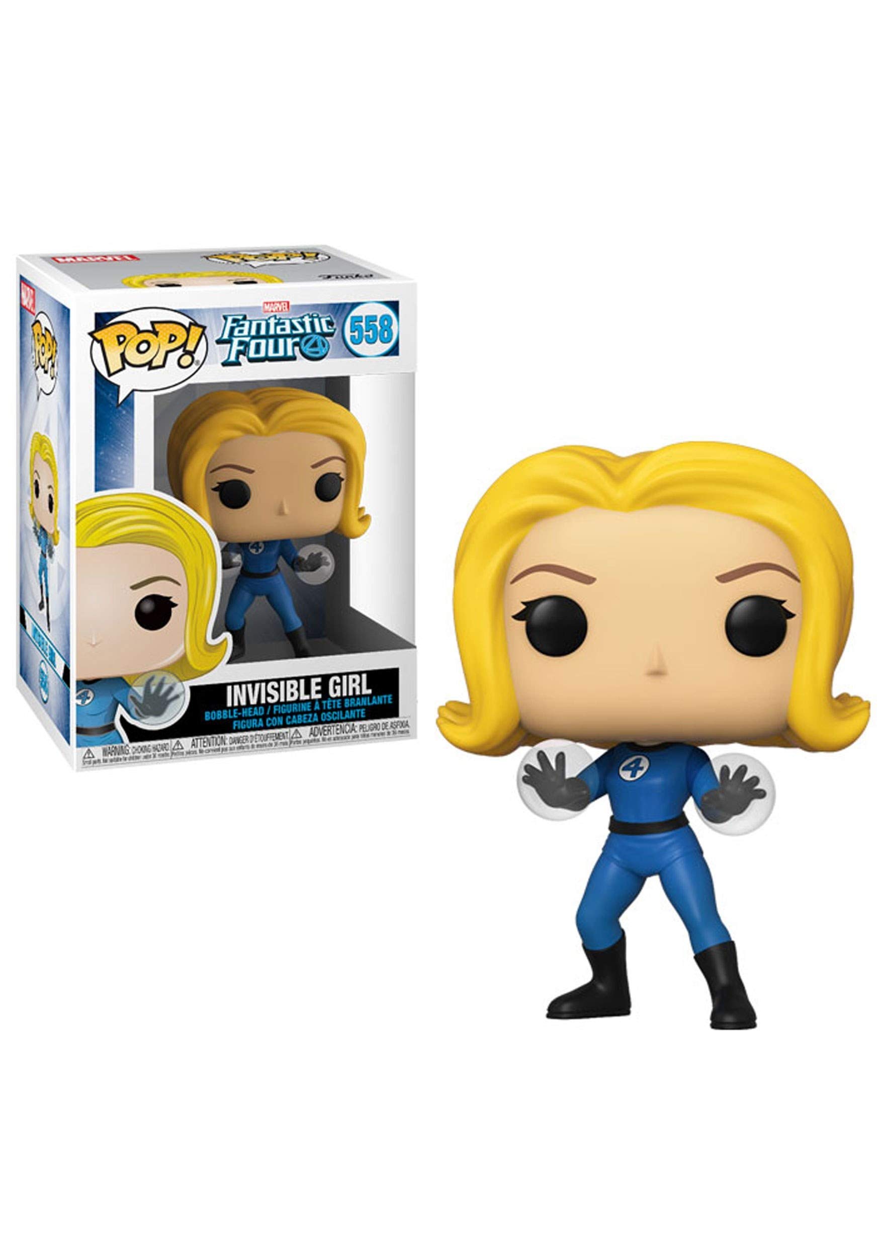 Funko POP! Marvel: Fantastic Four - the Invisible Woman Girl - Collectable Vinyl Figure - Gift Idea - Official Merchandise - Toys for Kids & Adults - Comic Books Fans - Model Figure for Collectors