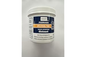 MG217 Multi Symptom Relief 2% Coal Tar Medicated Psoriasis Ointment oz Jar, 4 Oz
