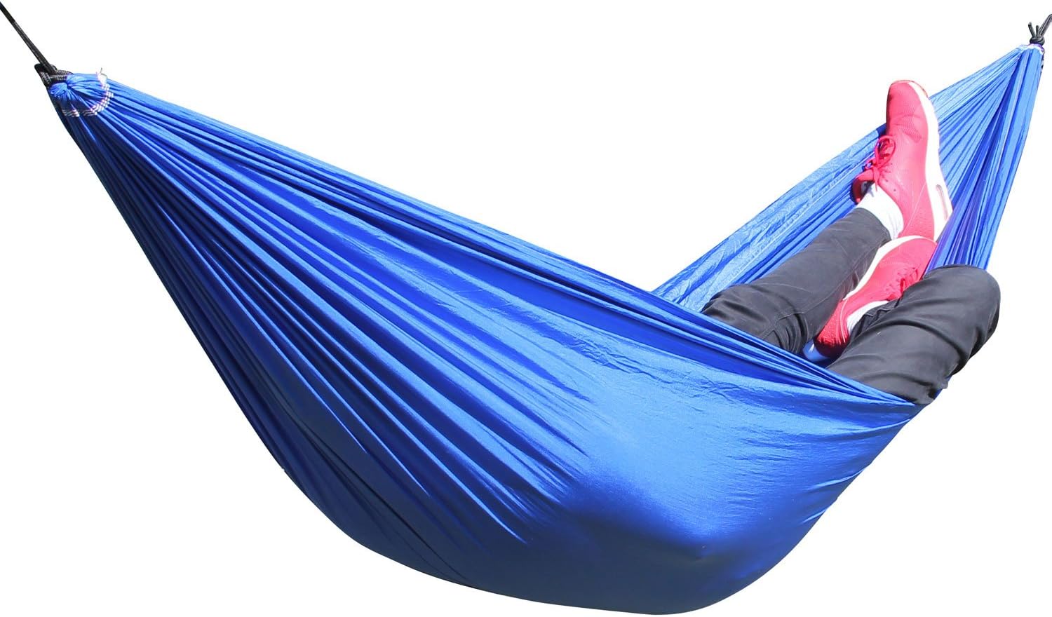Canyon Lands Parachute Silk Hammock 140?x 280?cm Max. Load up to Approx. 110?kg in Practical Travel Bag in different designs - Peru - Blau