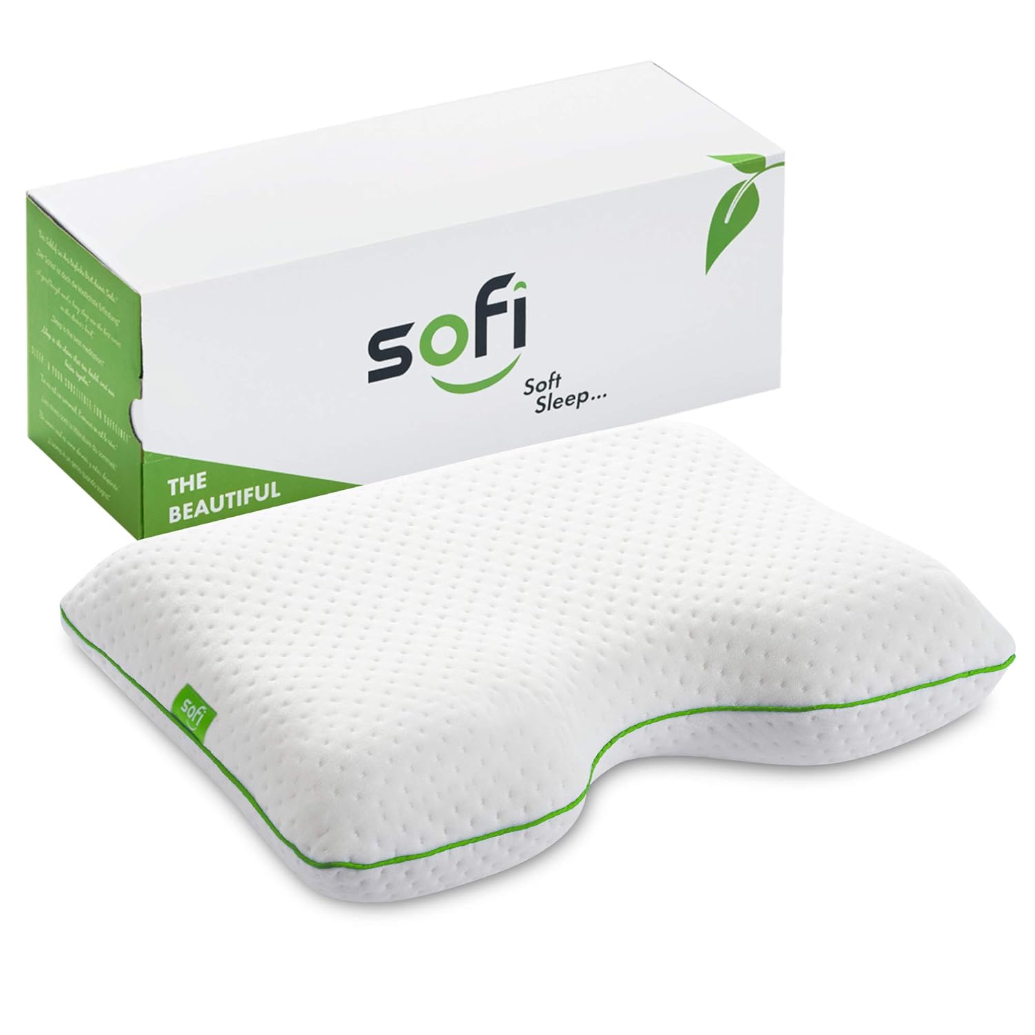sofi Side Sleeping ViscoElastic Memory Foam Pillow Cooling Vents