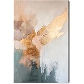 Art Remedy Muted Harmony Canvas Gold Leaf Wall Art, Gallery Wrapped, 36" x 54"