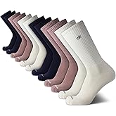 Calvin Klein Mens Crew Socks - 12 Pack Cushioned Breathable Athletic Performance Crew Socks for Men for Sports & Running