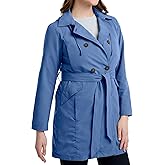 SCOTTeVEST Tabitha Trench Coat for Women - 21 Hidden Pockets - Soft Shell Water Repellent Jacket for Travel & More