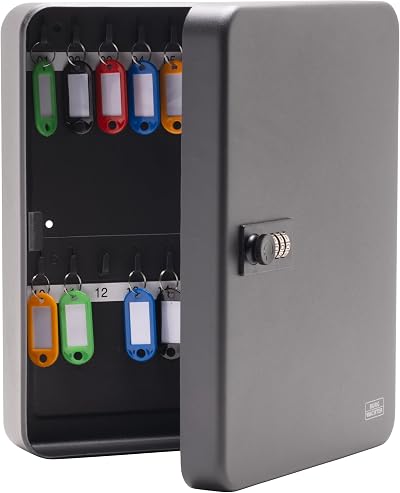 Burg-Wächter KC36C Wall Mount Key Cabinet 36 Hooks with Coloured Tags