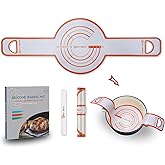 GUYDREMAT Dutch Oven Bread Baking Sling - Heat Resistant, Non-Stick Silicone Mat for Lifting Artisan Loaves, Food-Grade, Reusable Bread Tool, Fits 3-7 Quart Cookware, Easy to Clean
