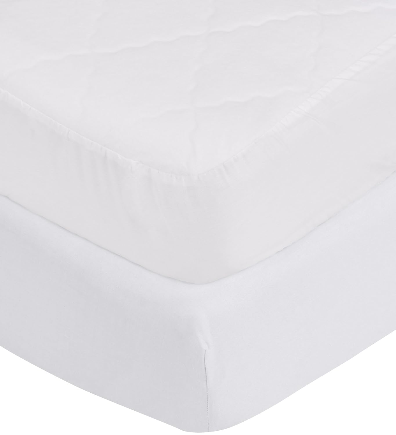aBaby Toddler Mattress Protector and Sheet Combo, White : Baby