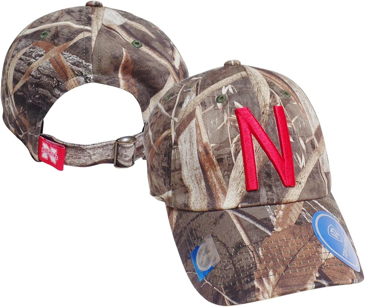 nebraska camo baseball hat