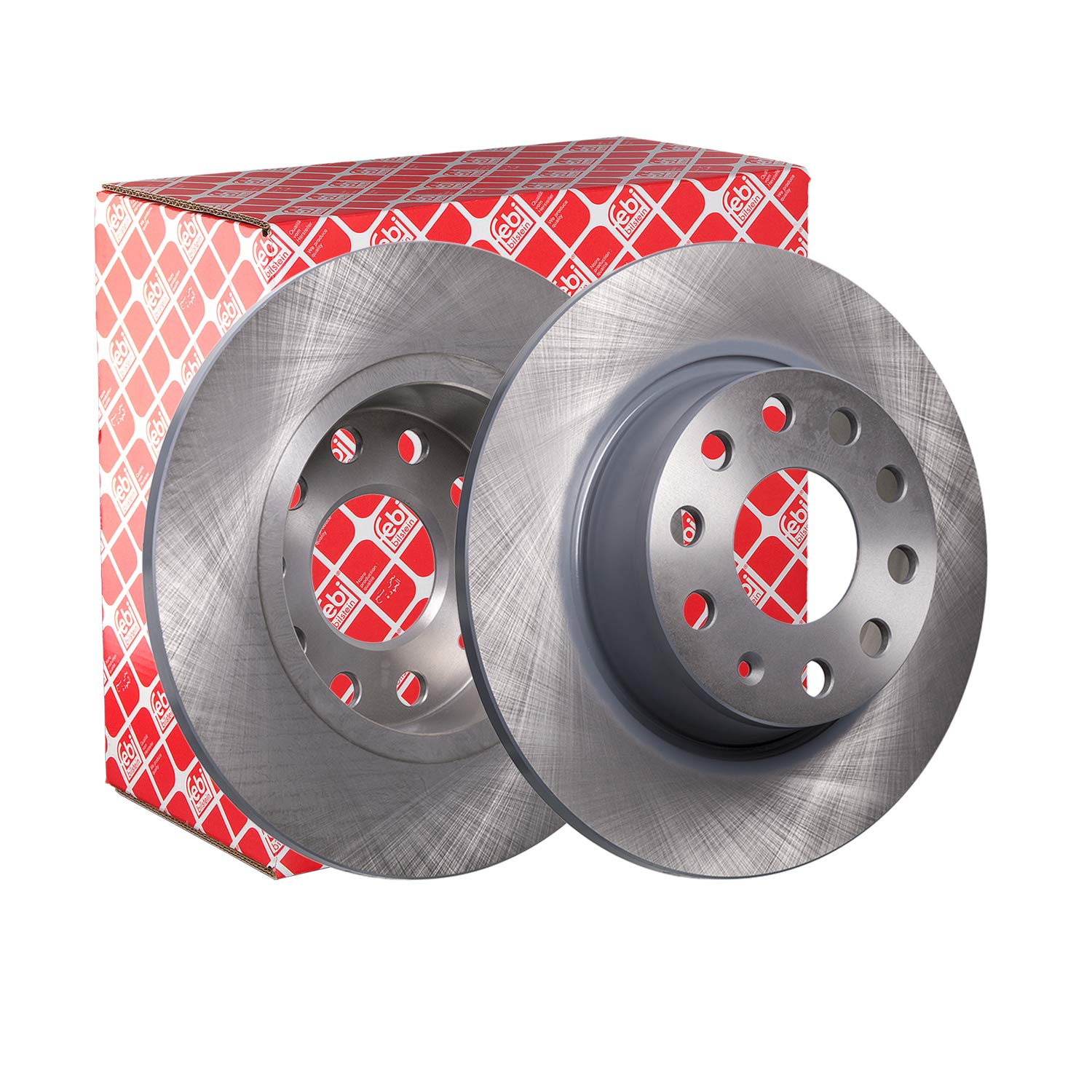 febi bilstein 36128 Brake Disc Set (2 Brake Disc) rear, full, No. of Holes 5