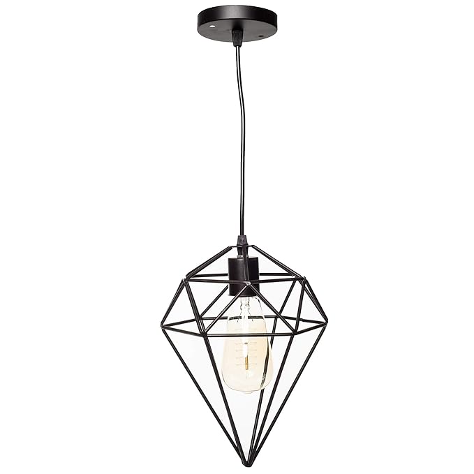 Brightt 8 Lighting Iron Round Shape Decorative Hanging Pendant Lights Fluorescent Bulb for Home Decoration