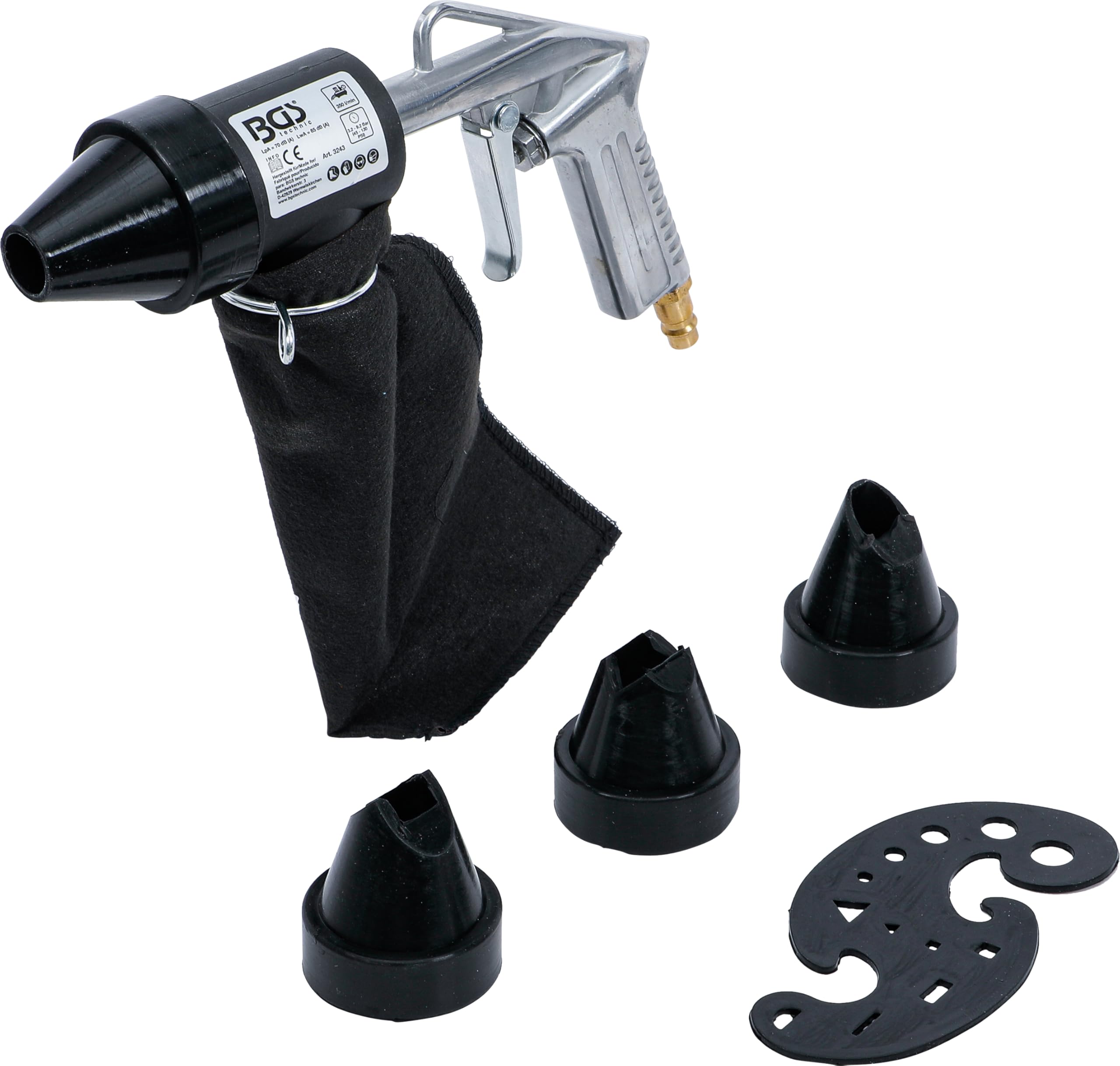BGS 3243 | Pneumatic Sandblaster incl. Accessories
