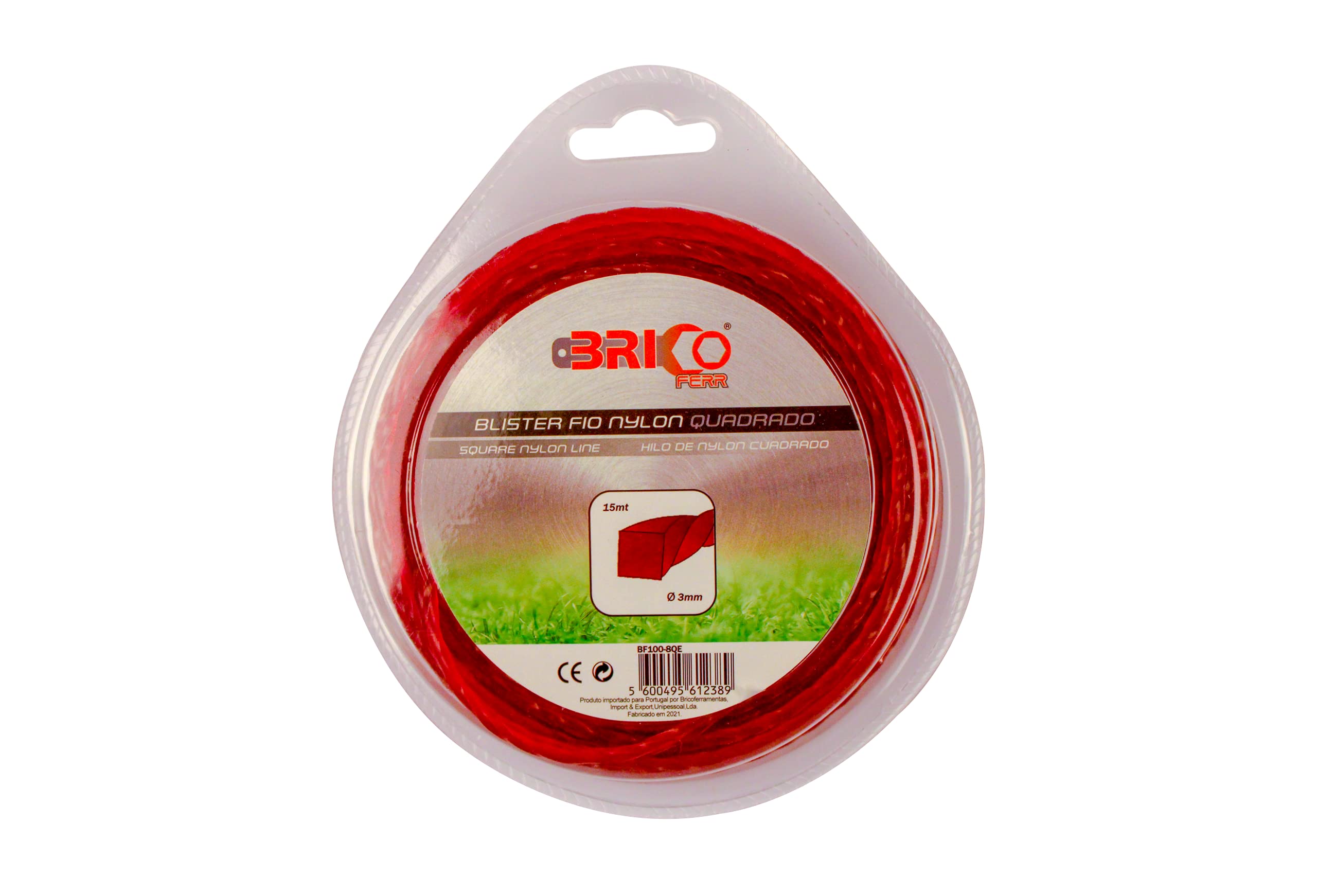 Bricoferr BF100-8QE 3mm x 15m Square Brushcutter