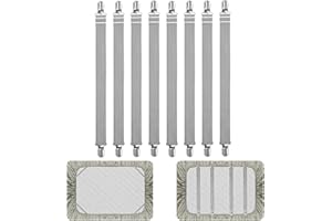 8Pcs Adjustable Bed Sheet Straps Clips, Elastic Mattress Sheet Fasteners Holder and Suspenders, Grippers to Hold Sheet, Mattr