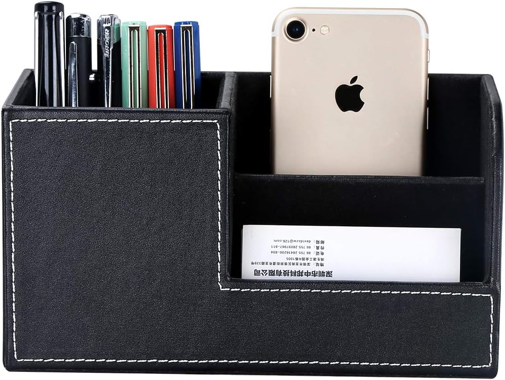 GORESE Desk Organizer - Office Pencil Holder Organizer Desktop Desk Accessories Office Supplies Organization Decor (Black) - Image 4