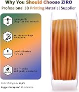 ZIRO Matte Multicolor PLA Filament 1.75mm 1kg Rusted Jungle view 4