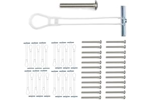 CondoMounts EDA1426 Universal Wall Mounting Anchors | Steel | NO Stud | Metal Stud Anchors | TV Mount Studs | Cabinets | Hold