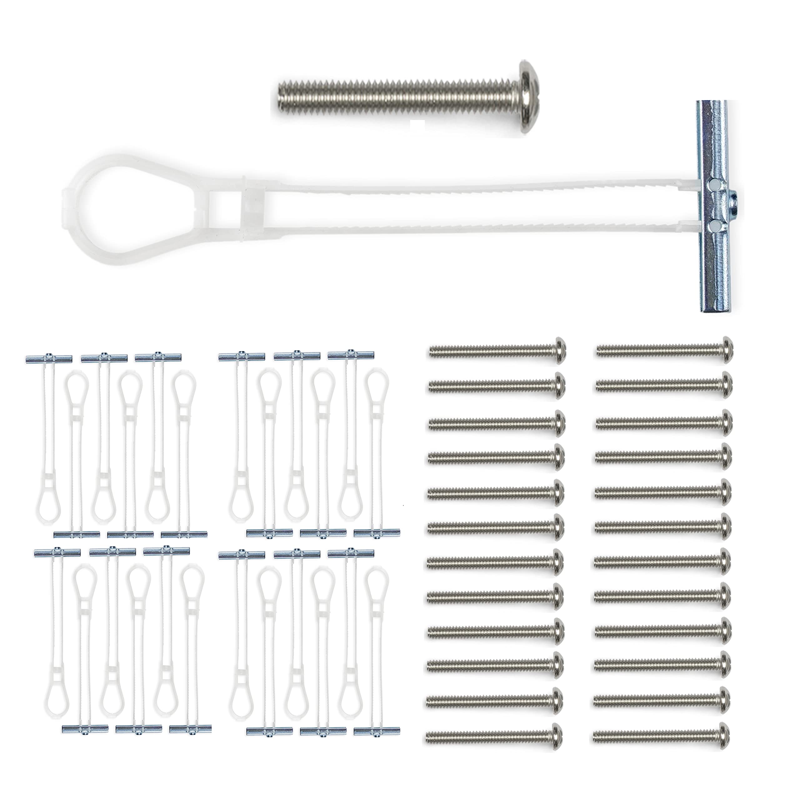 CondoMounts EDA1426 UNIVERSAL Wall Mounting Anchors | Steel Stud | NO Stud | Metal Stud Anchors | TV Mount Metal Studs | Cabinets | Holds 90lbs | Includes 25 Elephant Anchor Set — image 1