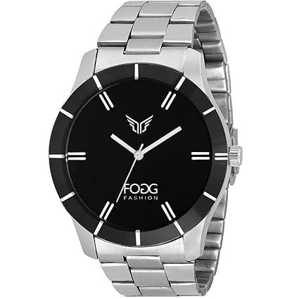 Analog Black Dial Mens Watch -2004-BK