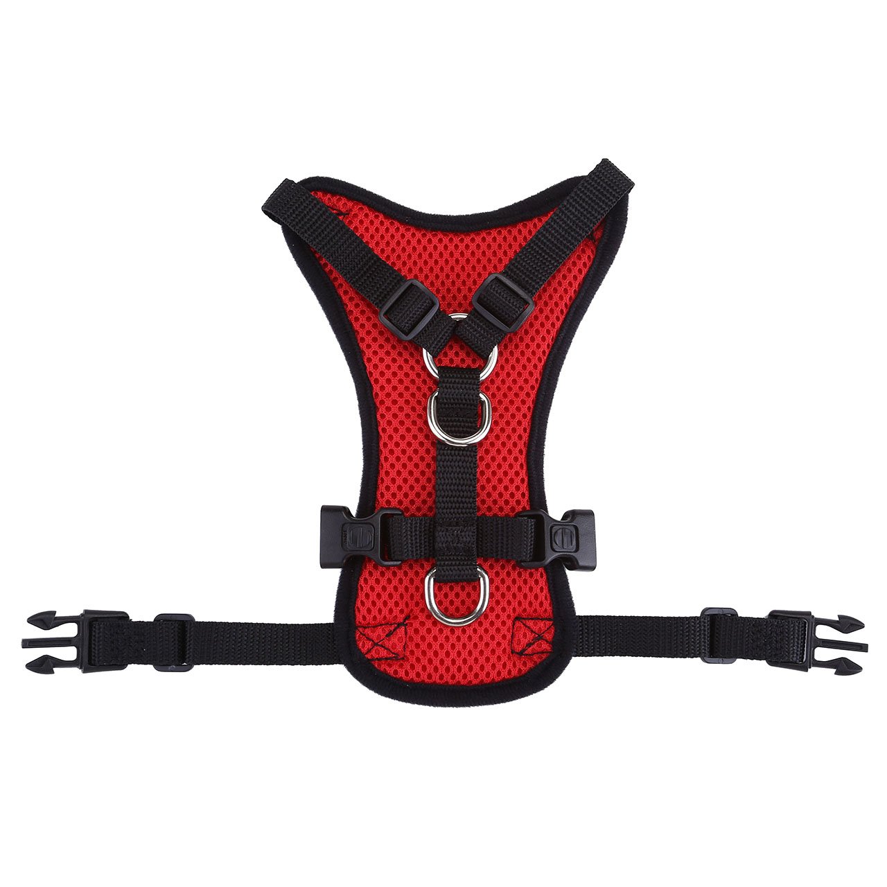 GraceMe Pet Dog Vest Harness Car Soft Mesh Front Range No Pull Harness Adjustable for Rabbit Cat Chiwawa Small Medium Large