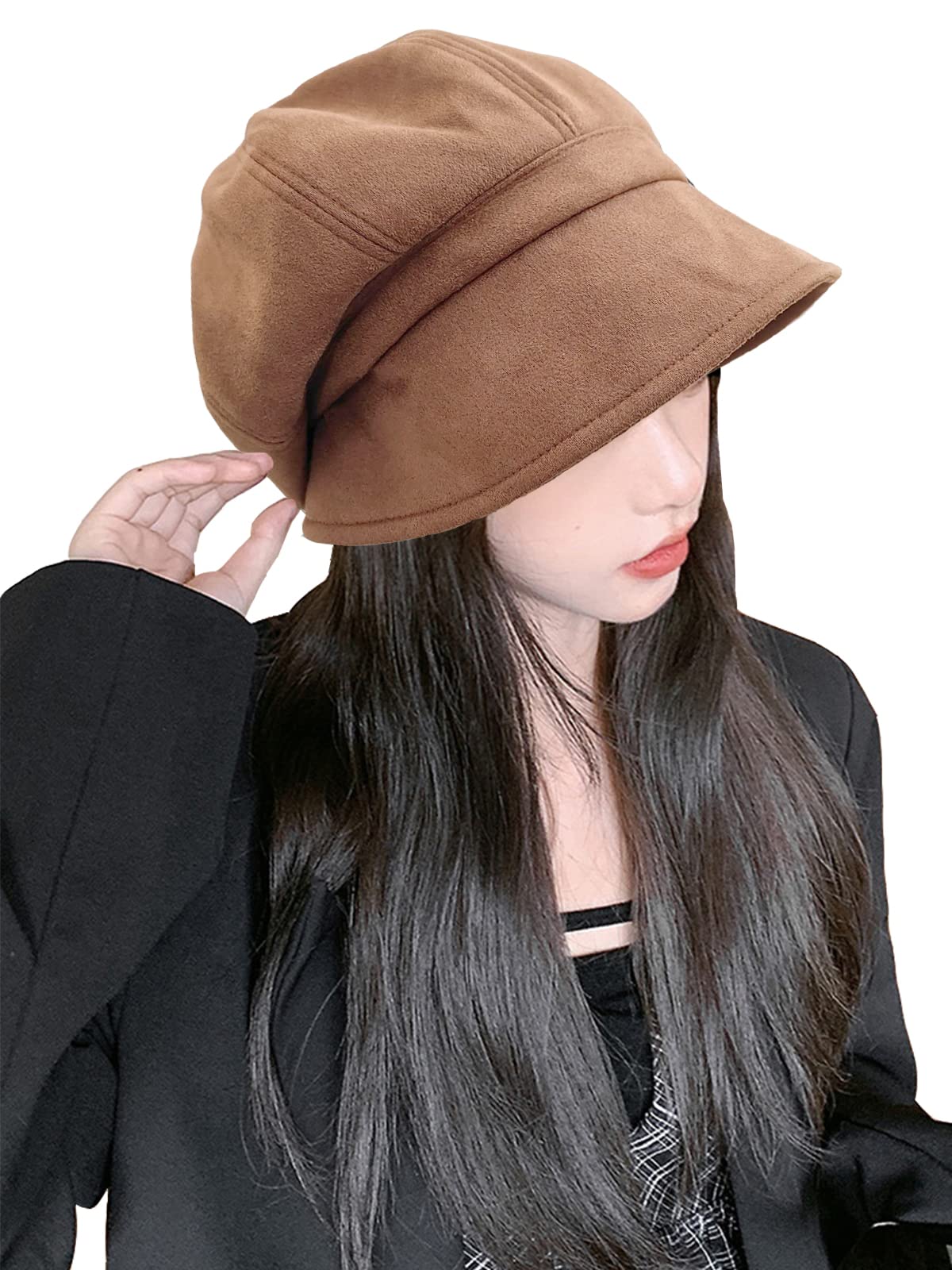 Organic Cotton Sun Hat Women Visor Beanie Cap Wide Brim Sun Hats | Wide Brim Hat Womens – Hats for Healing main image 3