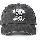 InnoBeta Panda Gifts Cap for Women, Man, Cute & Funny Hat Baseball Cap for Women Nope Not Today Adjustable Embroidered Hat, Panda Lover Gifts for Birthday, Christmas