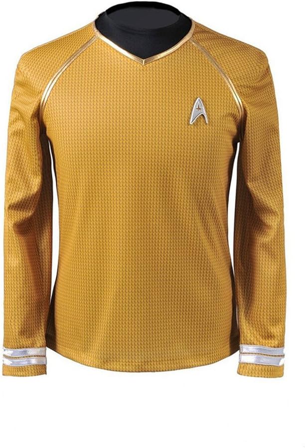 Cosparts Into Darkness Yellow Captain Man's Cosplay T-shrit