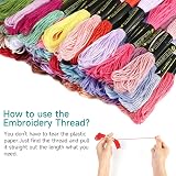 HAUSPROFI 150 Colors Embroidery Thread Kit, 8m Tangle-Free Floss view 5