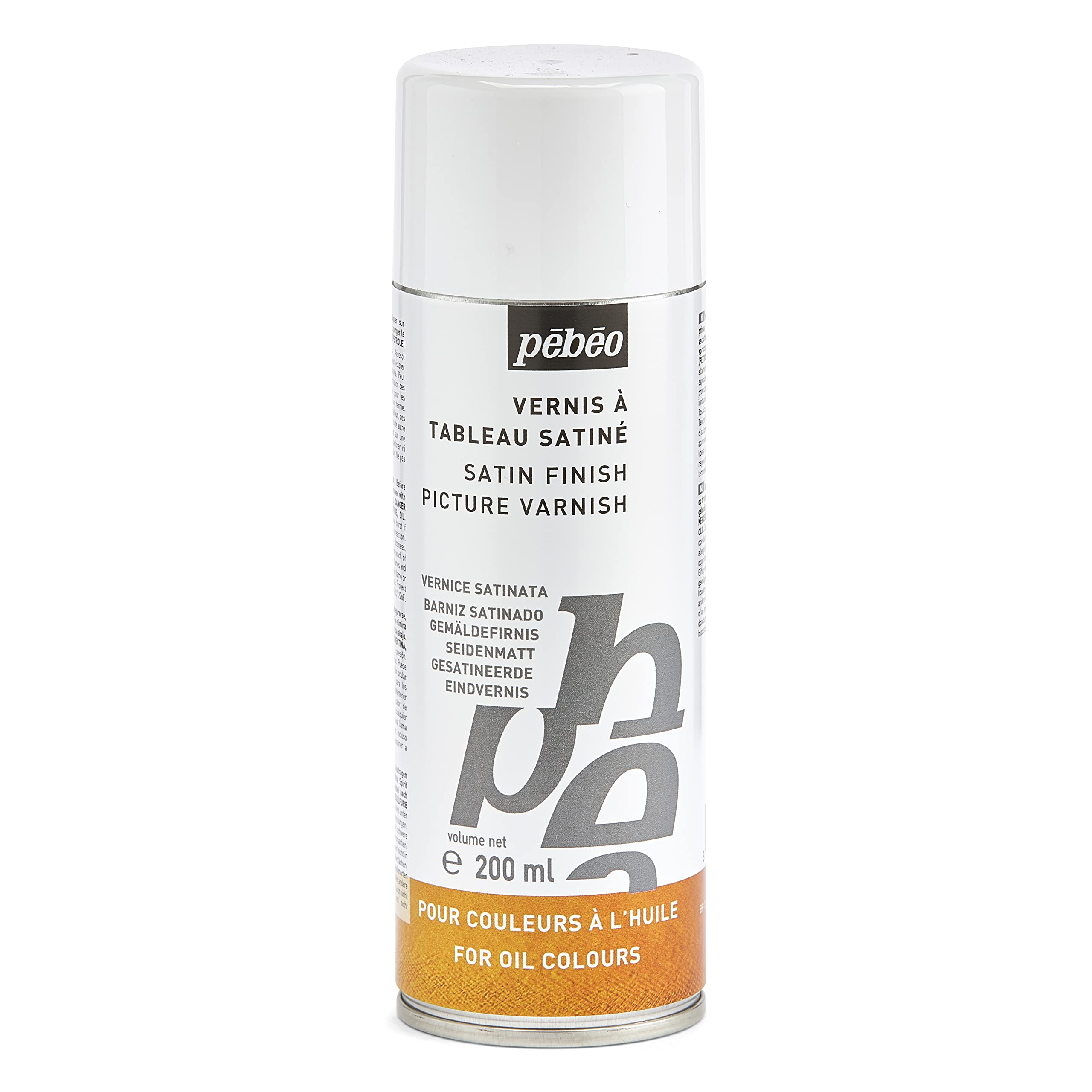 Pebeo 650707 200 ml Satin Picture Varnish Spray, Transparent