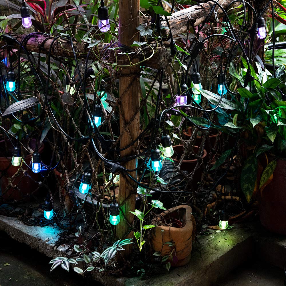 Black Friday Wellmet 48ft LED Patio Lights String Outdoor Color