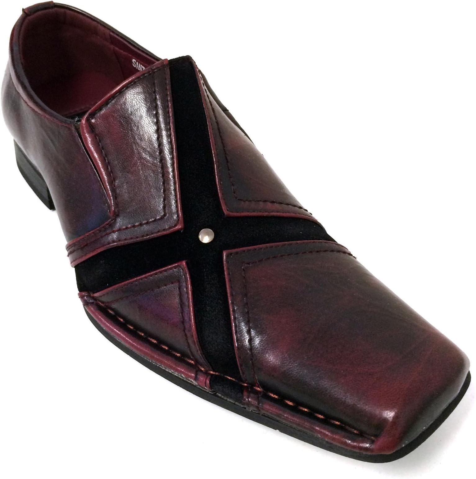 Alberto Fellini San-04 Men's Dress Casual Shoes Fashion Loafers Slip on Tapered Toe Italian Style Black, Brown, Burgundy