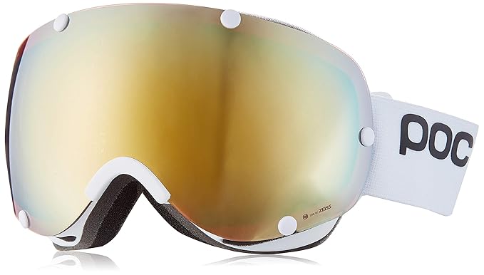 POC Skibrille Lobes Clarity, Unisex Erwachsene M weiß (hydrogen White/spektris Gold)
