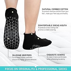 Non Slip Yoga Socks with Grips for
