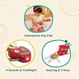 B. toys FunKeys Toy with Lights and Sounds Red Key Fob Pretend Play view 2