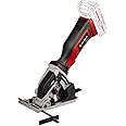Einhell Power X-Change 89mm Cordless Mini Circular Saw - 18V Hand-Held Rotary Saw With 2 Blades For Cutting Wood and Plastic - TE-CS 18/89 Li Solo Compact Saw - Battery And Charger Not Included