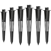 VENUS MANUFACTURING 6pcs 8.75” Landscape Lighting Metal Stakes 3/4 NPSM (0.77'' Thread Diameters) Path Light Replacement Ground Spikes Fit Malibu Outdoor Pathway Light & Spotlight/Floodlight Lights