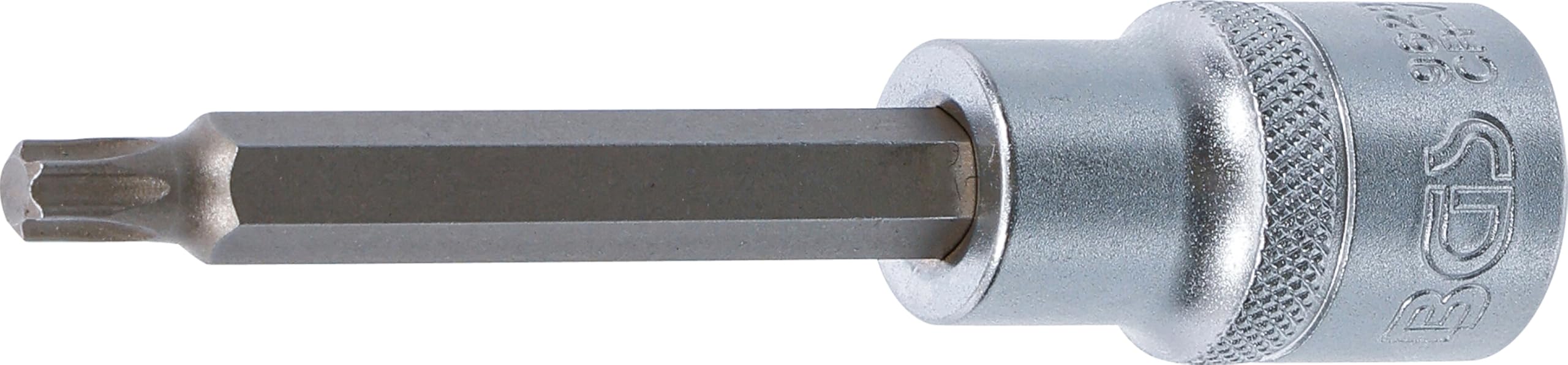 BGS 9628 | Bit Socket | length 100 mm | 12,5 mm (1/2") Drive | T-Star (for Torx) T35