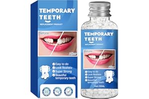 XLMCWT Tooth Repair Kit, Moldable False Teeth Beads for Teeth Repair, Suitable for Missing, Cracked DIY Denture Kit, 1PCS-A