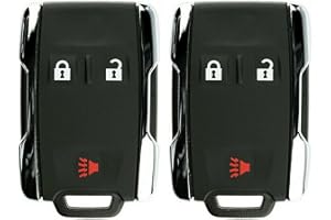 2X New Replacement Keyless Key Fob Remote Compatible with & Fits for Chevy GMC 13577771 -