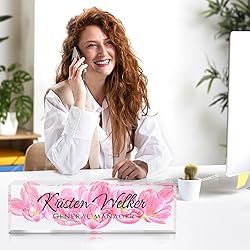 Custom Office Name Plate for Desk - Desk Name Plate