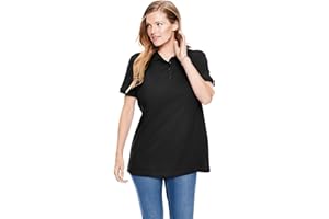 Woman Within Plus Size Perfect Short-Sleeve Polo Shirt